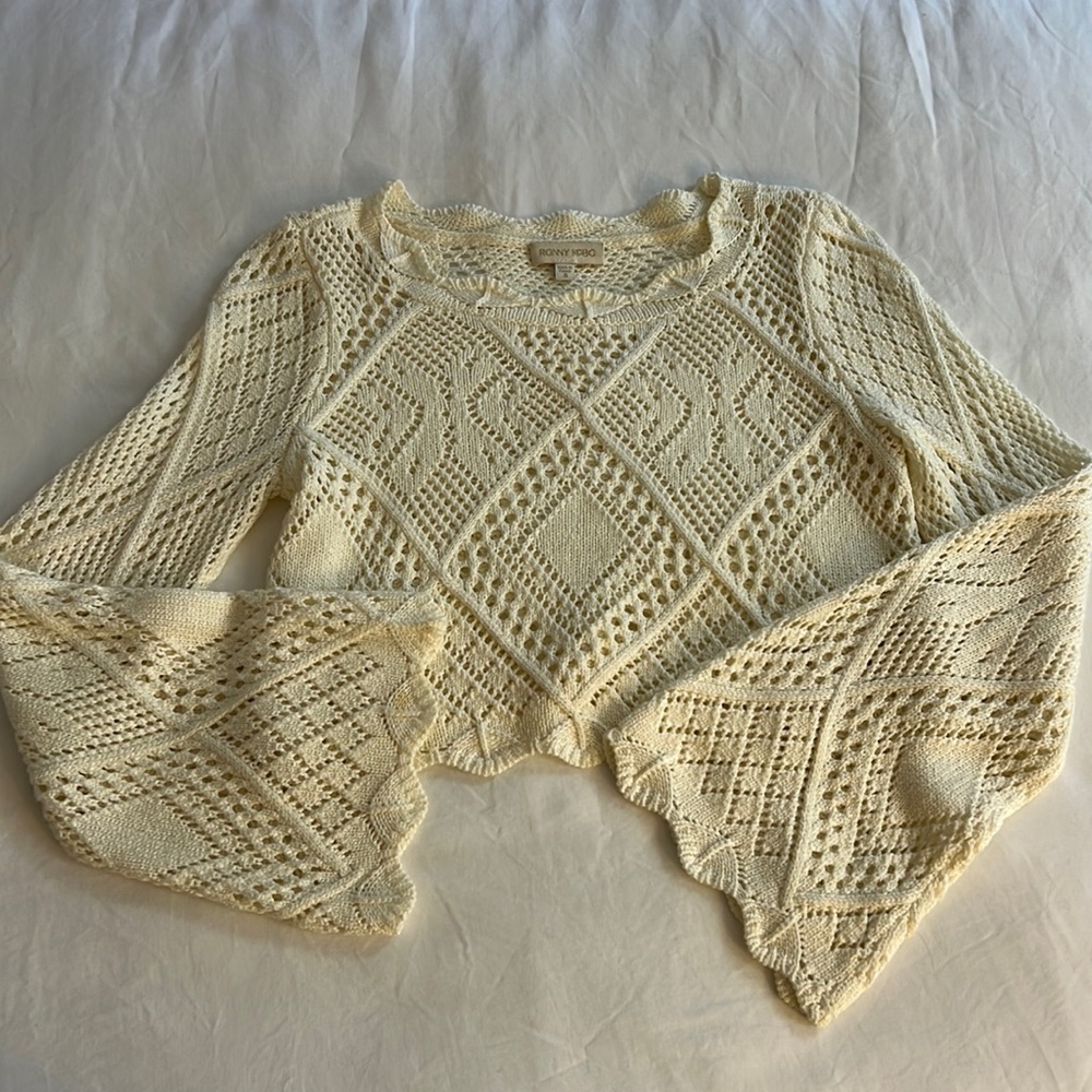 Ronny Kobo Cropped Sweater